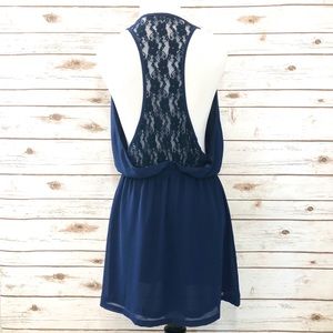 * Tobi • Dress with Lace Back/Plunging Neckline